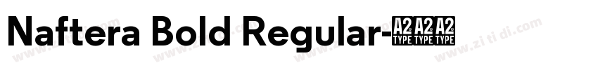 Naftera Bold Regular字体转换